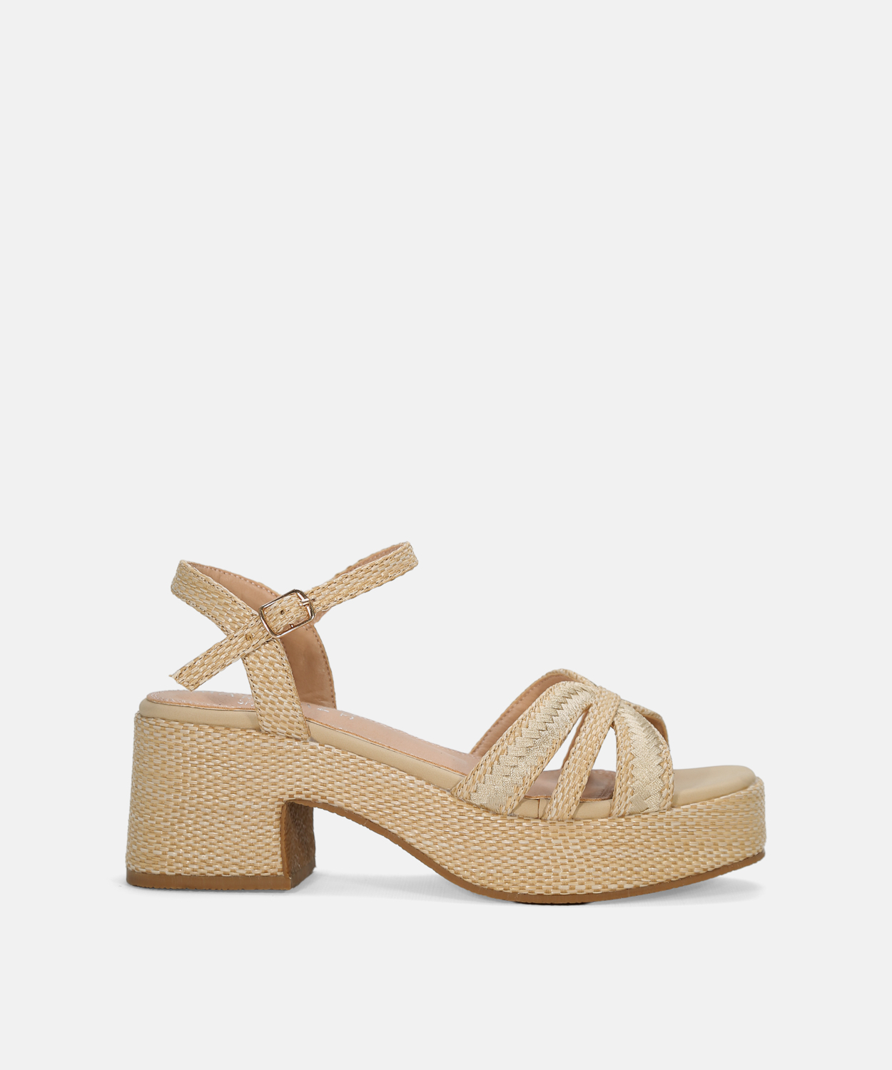 Sandalia plataforma rafia image number null